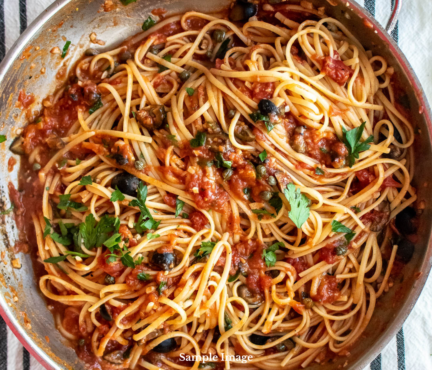 Rustic Mediterranean Chicken Spaghetti