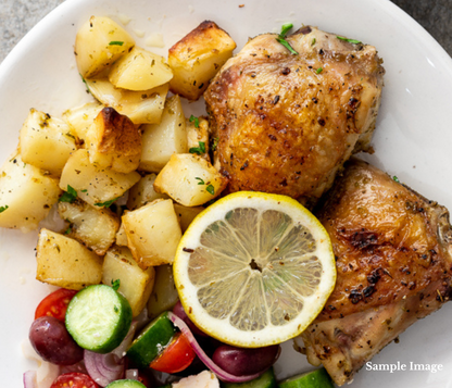 Chicken Gyros Bowl with Roasted Potatoes & Tzatziki
