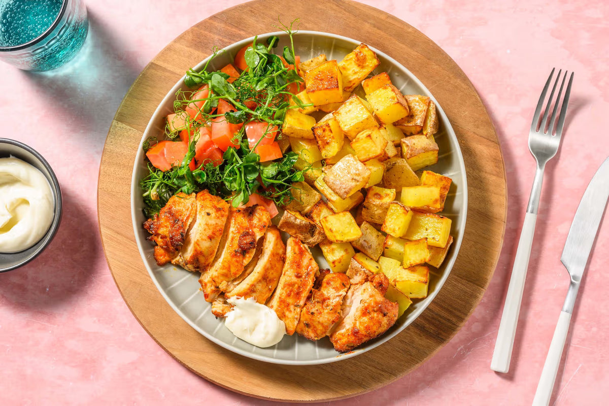Tandoori Chicken with Bombay Potatoes & Green Beans