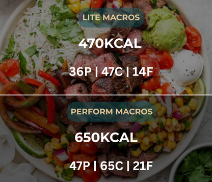 Steak Burrito Bowl with Charred Corn Salsa
