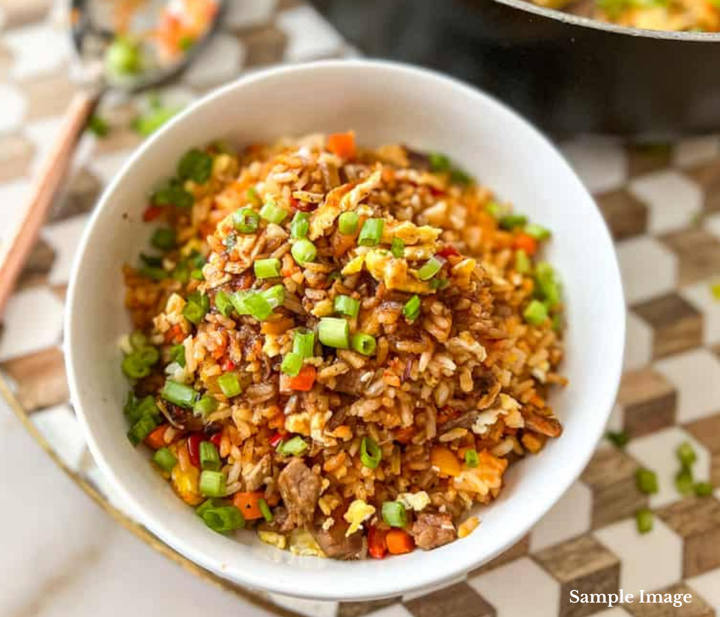 Sticky Ginger Beef & Veggie Fried Rice