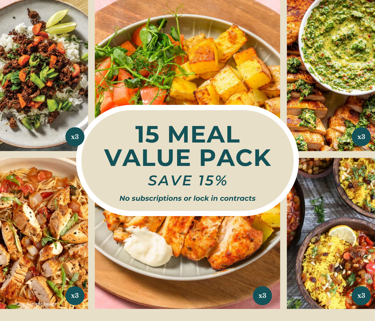 15 Meal Value Pack – Save 15%
