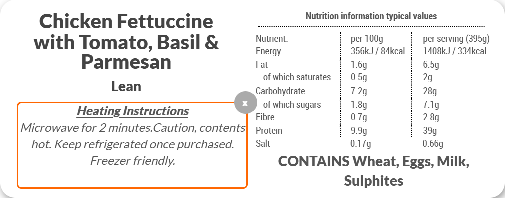 Chicken Fettuccine with Tomato, Basil & Parmesan