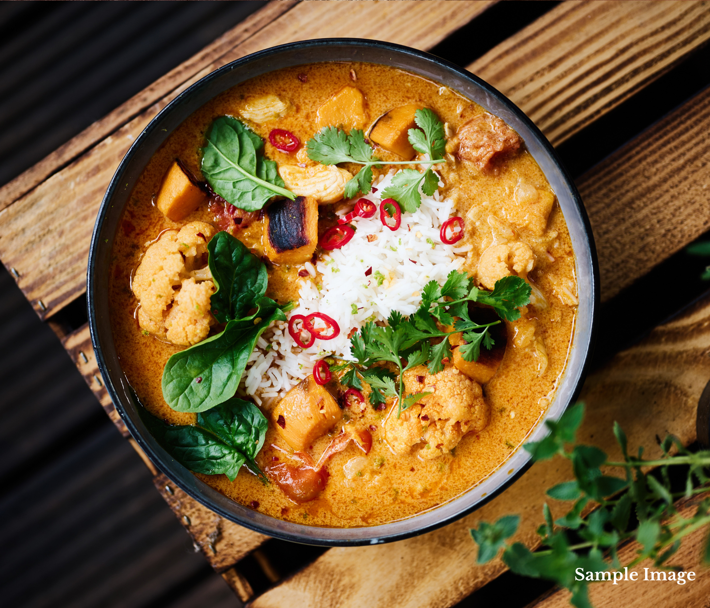 Thai Red Chicken Curry with Rice